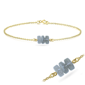 Gold Plated Labradorite Silver Bracelets BRS-423-GP